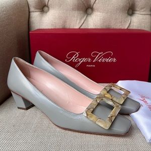 Authentic Brand New Roger Vivier Belle Vivier Buckle Ballerina Pumps